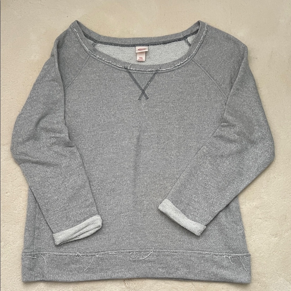Mossimo Supply Co. Heather Gray Crewneck sweatshirt